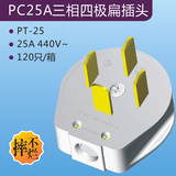 PC25A三相四极扁插头